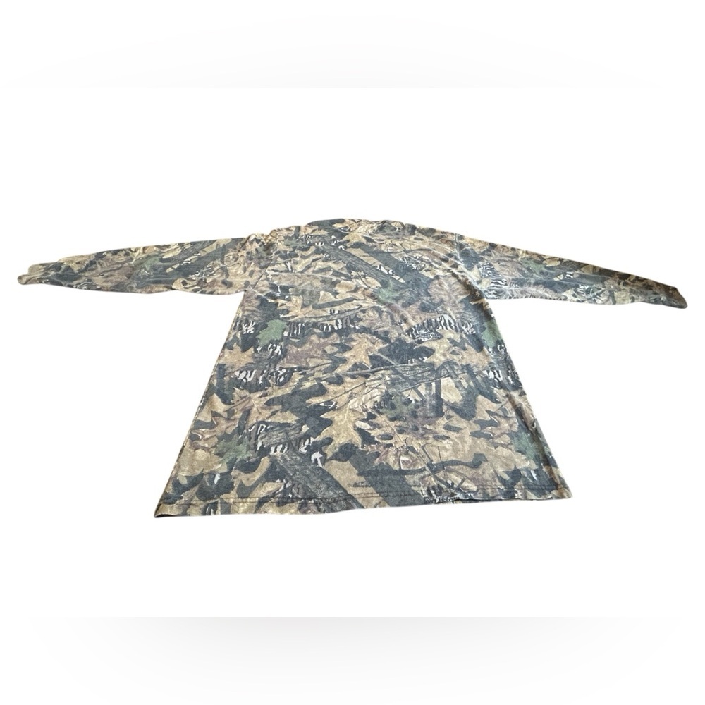 Vintage Mossy Oak Camo Long Sleeve Tee Mens L Faded Hunting Shirt - Picture 4 of 10